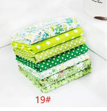 24*25cm/Pack 7pcs/Pack Printed Cotton Fabric Patchwork Floral Pattern Fabric Face Protection DIY Calico Sewing Supplies T7866