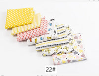 24*25cm/Pack 7pcs/Pack Printed Cotton Fabric Patchwork Floral Pattern Fabric Face Protection DIY Calico Sewing Supplies T7866