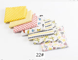 24*25cm/Pack 7pcs/Pack Printed Cotton Fabric Patchwork Floral Pattern Fabric Face Protection DIY Calico Sewing Supplies T7866