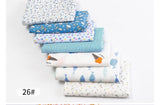 24*25cm/Pack 7pcs/Pack Printed Cotton Fabric Patchwork Floral Pattern Fabric Face Protection DIY Calico Sewing Supplies T7866