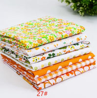 24*25cm/Pack 7pcs/Pack Printed Cotton Fabric Patchwork Floral Pattern Fabric Face Protection DIY Calico Sewing Supplies T7866