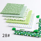 24*25cm/Pack 7pcs/Pack Printed Cotton Fabric Patchwork Floral Pattern Fabric Face Protection DIY Calico Sewing Supplies T7866