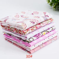 24*25cm/Pack 7pcs/Pack Printed Cotton Fabric Patchwork Floral Pattern Fabric Face Protection DIY Calico Sewing Supplies T7866