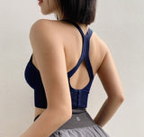 Cloud Hide Women Sports Bra Fitness Yoga Tank Crop Top Push Up Underwear Shockproof Athletic Vest Gym Shirt Sexy Sportswear XL