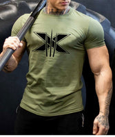 Tshirt for Men Bodybuilding  Graphic T Shirts Workout Fitness Men Clothing Short Sleeve Shirt Street Wear