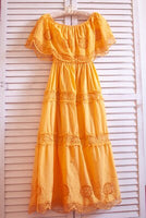 TIYIHAILEY Free Shipping High Quality Cotton Embroidery Dress Summer Long Mid Calf  White Dress Japan Style Slash Neck Dresses