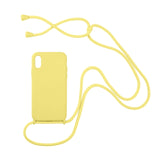Liquid Silicone Chain Necklace Cell Phone Case With Lanyard Neck Strap Rope Cord For iPhone 12 11 13 Pro Max X XS XR 6 7 8 Plus