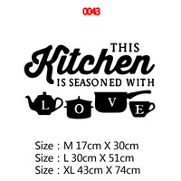 NEW Kitchen Wall Art Decal Wall Stickers For Kitchen Room Nature Decor Quote Wallpaper Vinyl Decals Mural