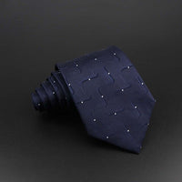 Fashion Polyester Necktie For Men Business Meeting Formal Striped Dot Floral 8cm Jacquard Tie Daily Wear Cravat Suit Accessories