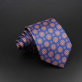 Fashion Polyester Necktie For Men Business Meeting Formal Striped Dot Floral 8cm Jacquard Tie Daily Wear Cravat Suit Accessories