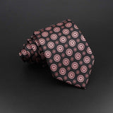 Fashion Polyester Necktie For Men Business Meeting Formal Striped Dot Floral 8cm Jacquard Tie Daily Wear Cravat Suit Accessories