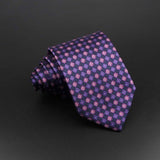 Fashion Polyester Necktie For Men Business Meeting Formal Striped Dot Floral 8cm Jacquard Tie Daily Wear Cravat Suit Accessories