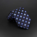 Fashion Polyester Necktie For Men Business Meeting Formal Striped Dot Floral 8cm Jacquard Tie Daily Wear Cravat Suit Accessories