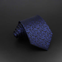 Fashion Polyester Necktie For Men Business Meeting Formal Striped Dot Floral 8cm Jacquard Tie Daily Wear Cravat Suit Accessories
