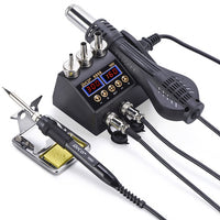 750W SMD Rework Soldering Station 2 in 1 hot air soldering iron LCD Digital display welding station for BGA PCB IC Repair 8898