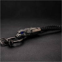 Honest Luxury Key Chain Men Women Car Keychain For Key Ring Holder Jewelry Genuine Leather Rope  Bag Pendant Fathers Day Gift