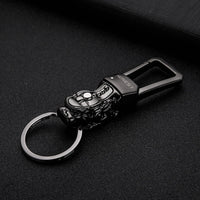 Honest Luxury Key Chain Men Women Car Keychain For Key Ring Holder Jewelry Genuine Leather Rope  Bag Pendant Fathers Day Gift
