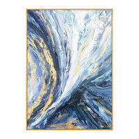 Modern Wall Art Pictures 100% handpainted Gold Foil Canvas Oil Painting Wall Pictures For Living Room Decor Abstract Art Cuadros