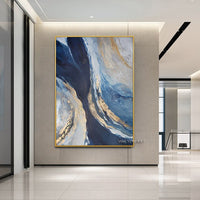 Modern Wall Art Pictures 100% handpainted Gold Foil Canvas Oil Painting Wall Pictures For Living Room Decor Abstract Art Cuadros