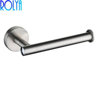 ROLYA SUS 304 Stainless Steel Wall Mount Bathroom Lavatory  Tissue Holder Paper Towel Holder Rolling Toilet Paper Holder