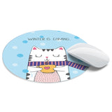 1pcs Cute mouse pad small round large cushion portable office home natural non-slip rubber mouse pad