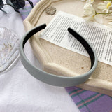 Autumn Winter Bright Color Flannel Headband For Women Wide Hairband Soft Thick Sponge Hair Hoop Turban Knitted Hair Accessories