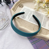 Autumn Winter Bright Color Flannel Headband For Women Wide Hairband Soft Thick Sponge Hair Hoop Turban Knitted Hair Accessories