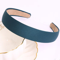 Autumn Winter Bright Color Flannel Headband For Women Wide Hairband Soft Thick Sponge Hair Hoop Turban Knitted Hair Accessories