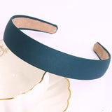 Autumn Winter Bright Color Flannel Headband For Women Wide Hairband Soft Thick Sponge Hair Hoop Turban Knitted Hair Accessories