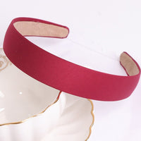 Autumn Winter Bright Color Flannel Headband For Women Wide Hairband Soft Thick Sponge Hair Hoop Turban Knitted Hair Accessories