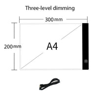 A4 Level Dimmable Led Drawing Copy Pad Board Children&#39;s Toy Painting Educational Kids Grow Playmates Creative Gifts For Children