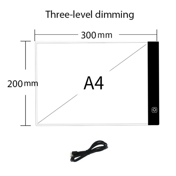 A4 Level Dimmable Led Drawing Copy Pad Board Children&#39;s Toy Painting Educational Kids Grow Playmates Creative Gifts For Children