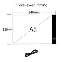 A4 Level Dimmable Led Drawing Copy Pad Board Children&#39;s Toy Painting Educational Kids Grow Playmates Creative Gifts For Children