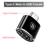 Baseus USB Type C OTG Adapter USB C Male To Micro USB Female Cable Converters For Macbook Samsung S20 Xiaomi USB To Type-c OTG