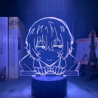 Bungo Stray Dogs Osamu Dazai Lamp Friend for Room Decor Birthday Gift Gadget Nakahara Chuya Night Light  Anime Neon Light Dazai