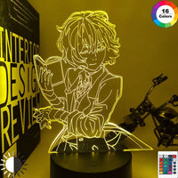 Bungo Stray Dogs Osamu Dazai Lamp Friend for Room Decor Birthday Gift Gadget Nakahara Chuya Night Light  Anime Neon Light Dazai