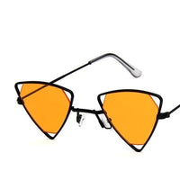 Yoovos 2021 New Punk Sunglasses Women Triangle Oculos New Vintage Glasses Openwork Metal Frame Fashion Sun Glasses Men Okulary
