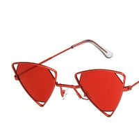 Yoovos 2021 New Punk Sunglasses Women Triangle Oculos New Vintage Glasses Openwork Metal Frame Fashion Sun Glasses Men Okulary