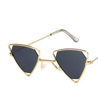 Yoovos 2021 New Punk Sunglasses Women Triangle Oculos New Vintage Glasses Openwork Metal Frame Fashion Sun Glasses Men Okulary
