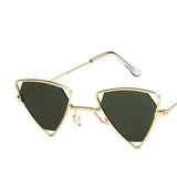 Yoovos 2021 New Punk Sunglasses Women Triangle Oculos New Vintage Glasses Openwork Metal Frame Fashion Sun Glasses Men Okulary