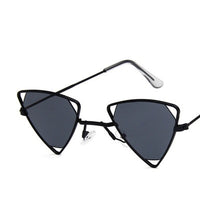 Yoovos 2021 New Punk Sunglasses Women Triangle Oculos New Vintage Glasses Openwork Metal Frame Fashion Sun Glasses Men Okulary