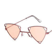 Yoovos 2021 New Punk Sunglasses Women Triangle Oculos New Vintage Glasses Openwork Metal Frame Fashion Sun Glasses Men Okulary