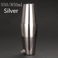 Stainless Steel Cocktail Boston Bar Shaker: 2-piece Set: 18oz Unweighted &amp; 28oz
