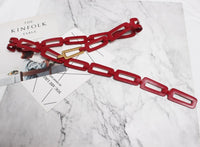 [EAM]  Pu Leather Multicolor Black Split Joint Long Wide Belt Personality Women New Fashion Tide All-match Spring 2022 1N451
