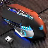Wireless Gaming Mouse Rechargeable Bluetooth 3.0/5.0 2.4G 3 Modes 7 Buttons 1600 DPI Ergonomic Mouse Gamer for Laptop Computer