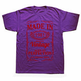 Vintage 1981 40 Years Old T Shirt Men Cotton Short Sleeve T-shirt Tshirt Camiseta Clothing Funny New 40th Birthday