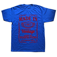 Vintage 1981 40 Years Old T Shirt Men Cotton Short Sleeve T-shirt Tshirt Camiseta Clothing Funny New 40th Birthday