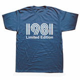 Vintage 1981 40 Years Old T Shirt Men Cotton Short Sleeve T-shirt Tshirt Camiseta Clothing Funny New 40th Birthday