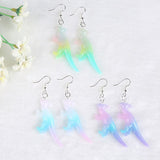 1Pair  Woman Drop Earrings Flatback Resin Dinosaur Charms  Girls  Birthday Gifts Teens Jewelry