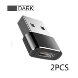2pcs USB C Adapter OTG Type C to USB Adapter Type-C OTG Adapter Cable For iPhone 13 12 Pro Max For airpods 2 3 phone USB Adapter